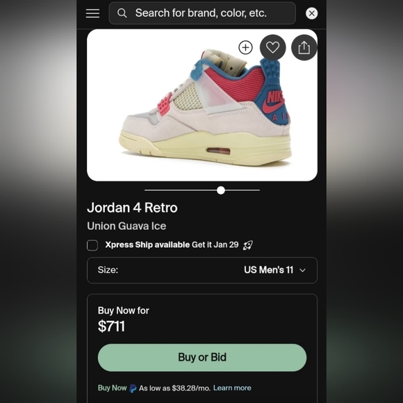 Jordan 4 Retro (Union Guava Ice)